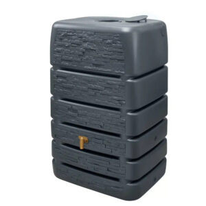 Image 4: Slim Stone Decor Wall Tank 510 Litres Graphite Grey